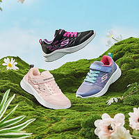 SKECHERS 斯凯奇 童鞋女童四季款网面轻便运动鞋魔术贴跑鞋302468L