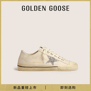 Golden Goose女鞋 V-STAR 2系列休闲运动板鞋 米色 37码235mm