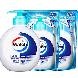 Walch 威露士 健康抑菌洗手液套裝 健康呵護有效抑菌99.9% 525ml+袋裝x2