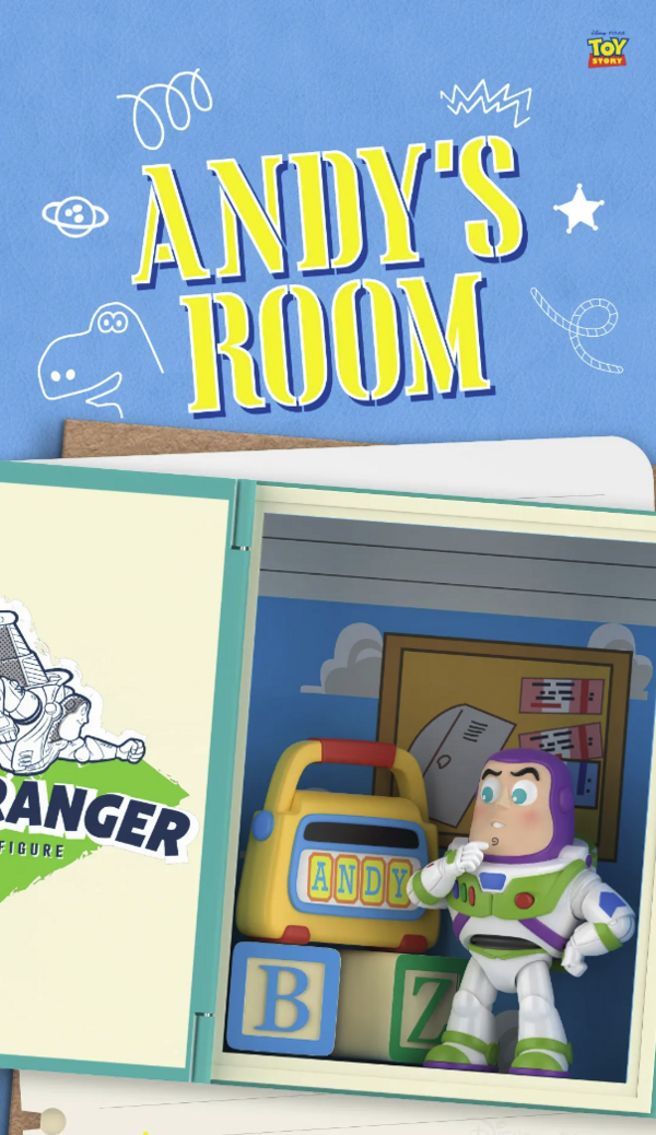 POP MART 泡泡瑪特 玩具總動員之安迪的房間系列場景手辦盲盒