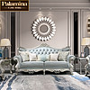 帕拉美娜 欧式轻奢真皮沙发123美式实木法式头层牛皮别墅客厅家具组合高端