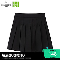 PEACEBIRD 太平鸟 SPCN系列2022年秋冬新款短裙半身裙百褶半裙ASGEC4301