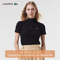 LACOSTE法国鳄鱼女士24年POLODF7375 031/黑色 42 /175