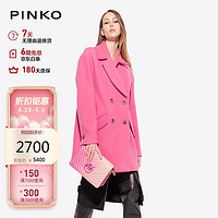 PINKOPINKO女装双排扣中长款大衣 O28 40