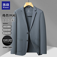 洛兹 西服男士西装外套春夏季薄款单件外穿A38灰色 XL/180/（150-170斤）