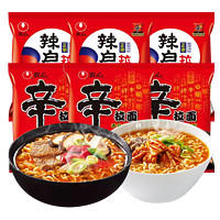 NONGSHIM 农心 泡面方便面速食 辛拉面120g*3袋+辣白菜120g*3袋 混合口味