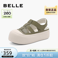 BeLLE 百丽 丑萌猪笼鞋女鞋夏季新款运动凉鞋镂空罗马凉鞋女Z8U1DBL3