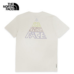 THE NORTH FACE 北面 短袖T恤女戶外舒適透氣短袖上新88H1 米白色/QLI L