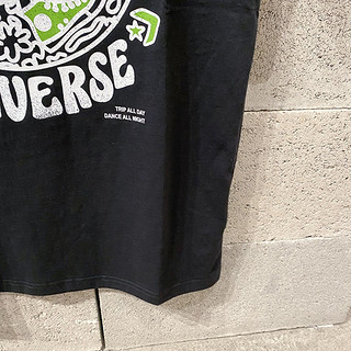 匡威（Converse）短袖T恤男装夏季运动服针织透气宽松休闲上衣10023269-A01 10023456-A02黑色  M