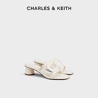 CHARLES & KEITH CHARLES&KEITH24;夏新款CK1-60361513时尚休闲外穿沙滩一字拖鞋女