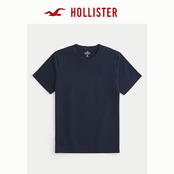 HOLLISTER 霍利斯特 24春夏新款情侣美式修身圆领短袖T恤男女装348888-1 海军蓝色 XS (170/84A)
