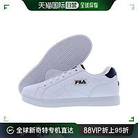 FILA 斐乐 美国直邮Fila男款运动鞋白色数字印花设计简约气质时尚舒适防滑