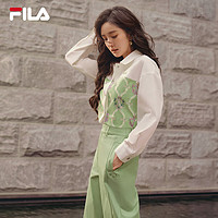 FILA 斐乐 女子梭织外套2024春短款时尚休闲外搭上衣 170/88A/L