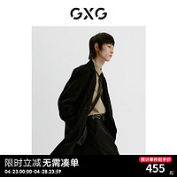 GXG男装 羊毛大衣22年冬季 黑色 185/XXL