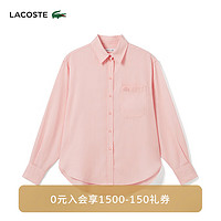 LACOSTE法国鳄鱼女士24年衬衫CF3404 KF9/玫瑰粉 38 /165