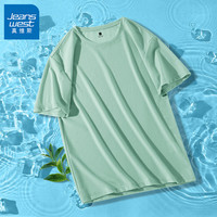 JEANSWEST/真维斯 速干 男士T恤  水绿#ZS纯色 L