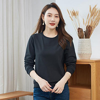 JEANSWEST 真维斯 春季简约圆领卫衣女韩系宽松舒适亲肤百搭女士外套上衣潮卫衣女士