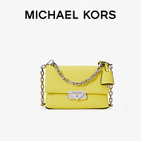 MICHAEL KORS 迈克·科尔斯 礼物MK女包 女士CECE系列牛皮单肩斜挎包 嫩黄色