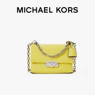 MICHAEL KORS 迈克·科尔斯 礼物MK女包 女士CECE系列牛皮单肩斜挎包 嫩黄色