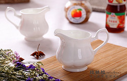 骨瓷奶杯 奶缸 咖啡具配件 纯白 景德镇陶瓷器 欧式时尚品