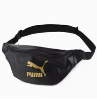 88VIP：PUMA 彪马 黑金运动腰包男女包时尚小包单肩包皮包手机包076931-01