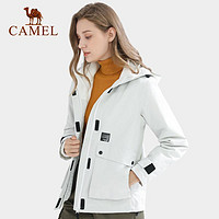 CAMEL 骆驼 冲锋衣男女户外防风防水多口袋工装外套三合一可拆卸登山服女