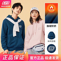 百亿补贴：SKECHERS 斯凯奇 卫衣秋冬加绒休闲连帽男女同款运动上衣情侣款