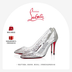 Christian Louboutin CL/路鉑廷DEGRA STRASS 85女鞋水晶高跟鞋婚鞋紅底鞋