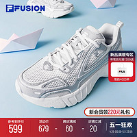 FILA 斐乐 FUSION斐乐潮牌男鞋CRED复古2024夏季新款运动跑步鞋风帆鞋