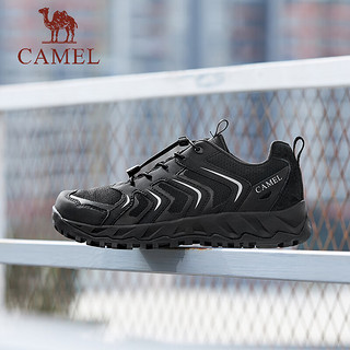 骆驼（CAMEL）户外慢跑鞋2024夏季透气网面轻便舒适休闲鞋男 G14S090605 黑色 41