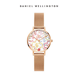 DanielWellington）DW手表女×有钱花IP款时时有钱花流金表28MM新年