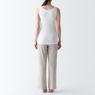 无印良品 MUJI 女式 莱赛尔 带罩杯背心 女士女款 带胸垫 FCB33C4S 白色 XL(165/92A)