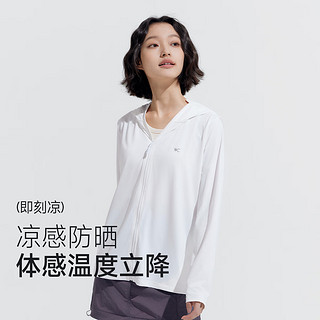 VVC防晒衣女夏季皮肤衣冰感速干防晒服户外运动透气防紫外线外套 简约白