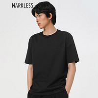 Markless 短袖男士夏季冰丝半袖纯色T恤 TXB3684M黑色M