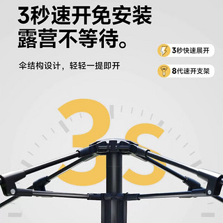 梦多福帐篷户外 全自动套装野营野炊家庭露营便携防晒防蚊防雨应急帐篷 家庭露营套装（3-4人） 帐篷+防潮垫