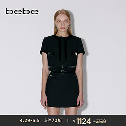 bebe 春夏系列女士短款筒短袖夾克外套240301