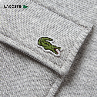 LACOSTE法国鳄鱼童装短裤24夏季舒适简约百搭舒适纯色短裤GJ7372 CCA/银灰色 8A/130