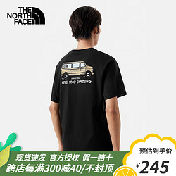 THE NORTH FACE 北面 24春季新款短袖T恤男款 黑色-JK3 L/175