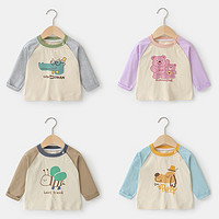 百亿补贴：cutepanda's 咔咔熊猫 婴儿衣服休闲长袖T恤秋装男童女宝宝打底衫儿童小童上衣