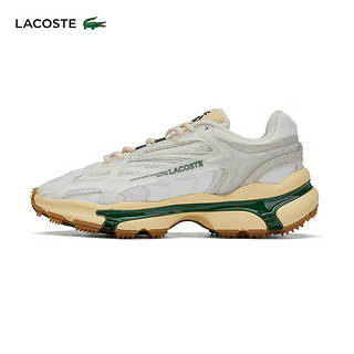 LACOSTE法国鳄鱼女鞋24春夏L003 2K24 系列运动休闲鞋47SFA0122 WG1/米白色/绿色 4 /37