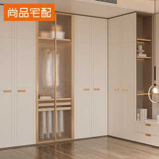 尚品宅配衣柜轻奢简约整体衣柜卧室家具玻璃门大衣柜子衣帽间全屋 金