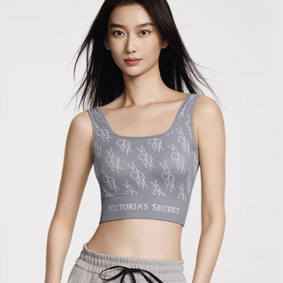 VICTORIA'S SECRET 维多利亚的秘密 女士无钢圈文胸 11245111 老花款 行星灰 M