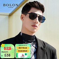 BOLON 暴龙 眼镜超薄大框飞行员偏光太阳镜开车防晒墨镜男 BL8105C10 C10-蓝灰色(偏光)