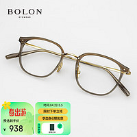 BOLON 暴龙 眼镜王俊凯同款光学镜女近视眼镜框男β钛镜腿 BT6018B21