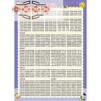 富力新小学汉语拼音声母表韵母表 墙贴全套声母韵母整体认读音节挂图 小学叠词大全 (自带胶) 大