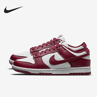 NIKE 耐克 Dunk Low 女子运动板鞋 DD1503-108 白色/酒红色 40.5