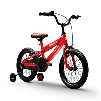 QPlay 儿童自行车16寸带辅助轮男女孩3-6-8岁中大童单车脚踏车nimble 16寸 红色