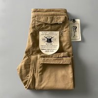 法格杜（FAGEDU）薄款宽松版大口袋工装裤男士大码直筒纯棉休闲男长裤纯棉工装裤 卡其色 L【105-120斤】