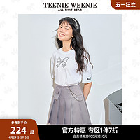 TEENIE WEENIE TeenieWeenie小熊奥莱夏季A字裙潮流学院风百褶裙半身裙