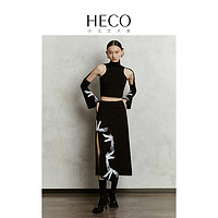 HECO 新中式国风套装女2024年春季凤凰刺绣高级感两件套